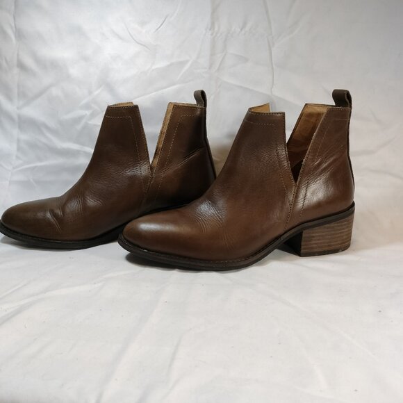 Diba True Brown leather booties size 7 - Picture 5 of 8